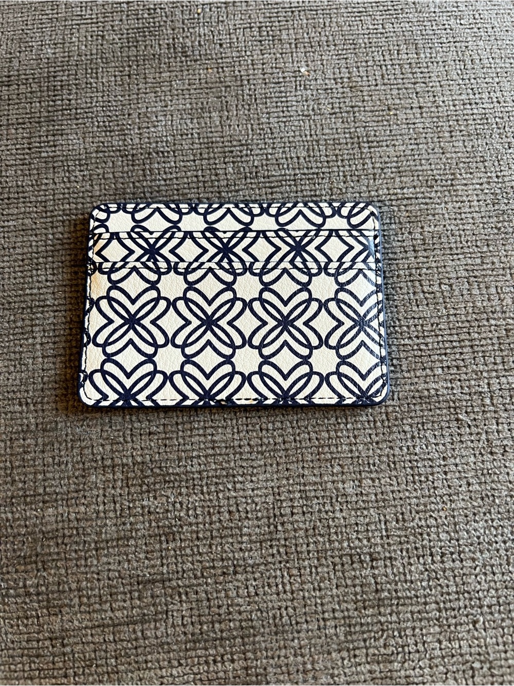 Lilly Pulitzer Navy and White Patterned Card Holder